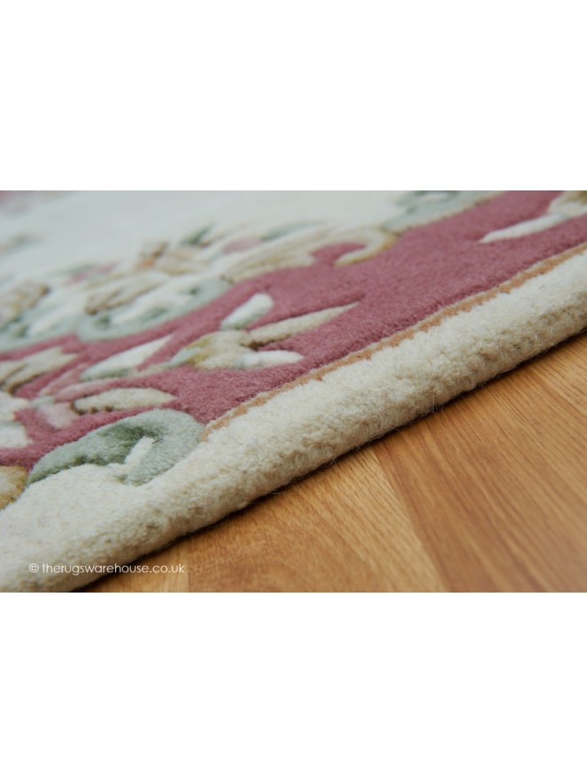 Royal Ivory Rose Rug - 3