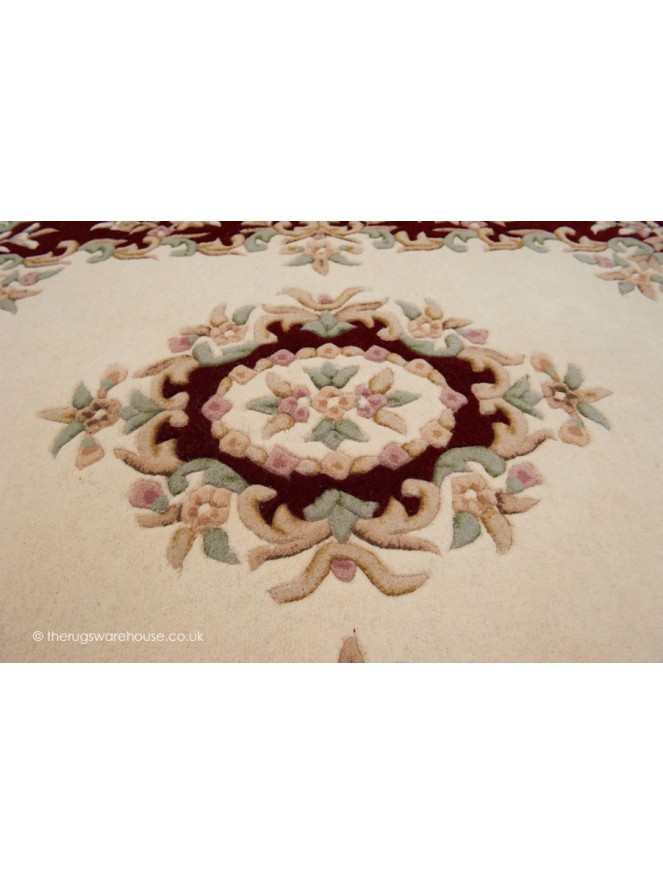 Royal Ivory Red Rug - 5
