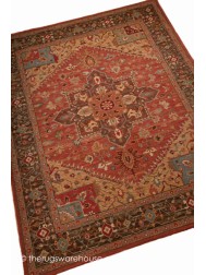 Shivaz Rust Rug - Thumbnail - 6