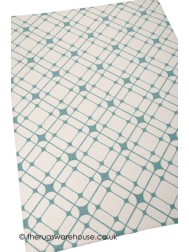 Linear Turquoise Rug - Thumbnail - 5