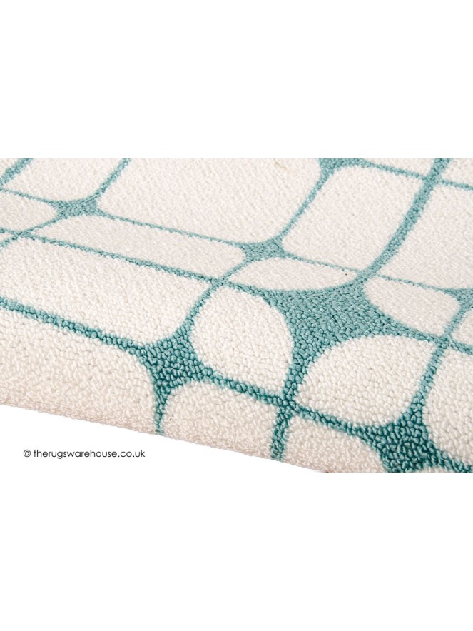 Linear Turquoise Rug - 4