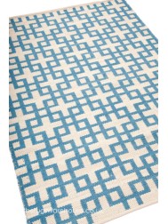 Indigo Maze Rug - Thumbnail - 5
