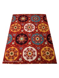 Suzani Red Rug - Thumbnail - 6