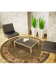 Patina Green Circle Rug - Thumbnail - 2