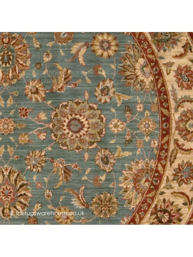 Tigris Aqua Circle Rug - 3