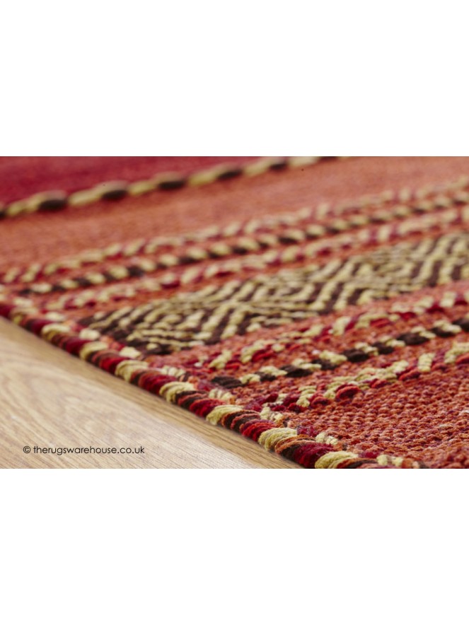 Kelim Red Rug - 3