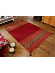 Kelim Red Rug - Thumbnail - 2