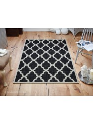 Moda Trellis Black Rug - Thumbnail - 2