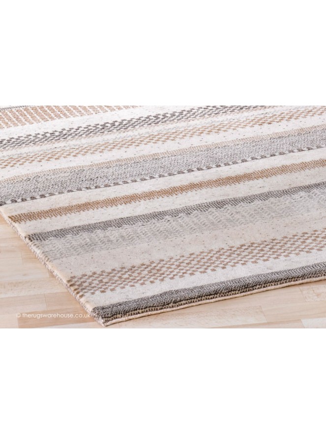 Ocean Stripes Cream Rug - 3