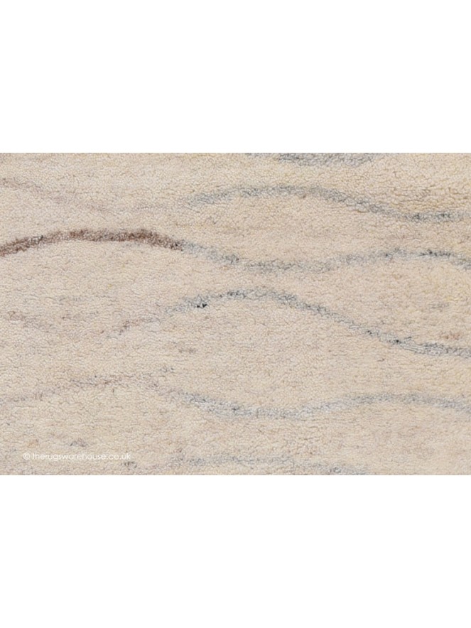 Ocean Waves Cream Rug - 3