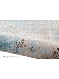 Patch Stripes Blue Rug - Thumbnail - 4