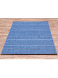 Patio Stripes Blue Rug - Thumbnail - 3