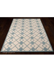 Decor Ivory Blue Rug - Thumbnail - 2