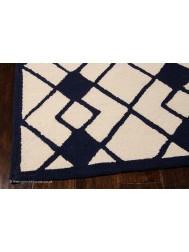 Decor Ivory Navy Rug - Thumbnail - 4