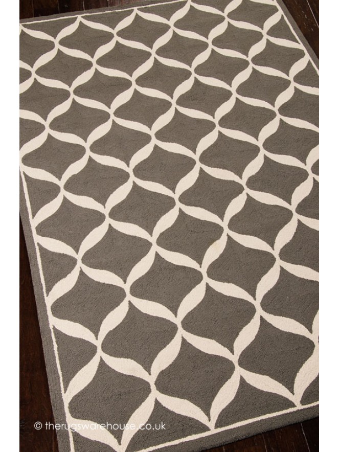 Decor Grey White Rug - 7