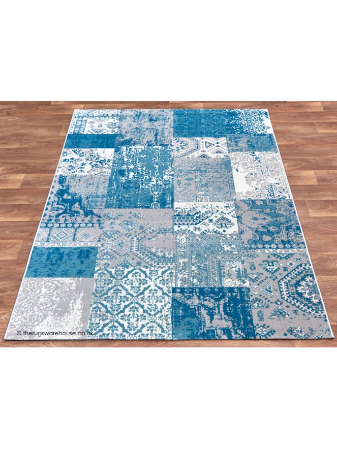 Revive Patch Blue Rug - 3