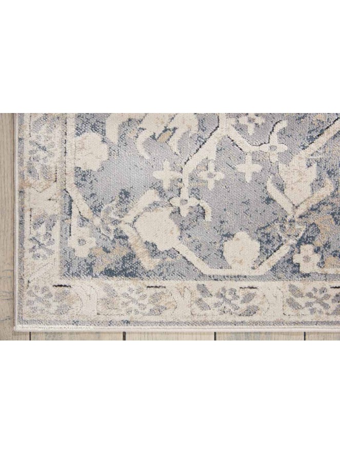 Malta Ivory Blue Rug - 3