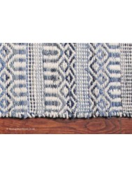 Sarah Ivory Blue Rug - Thumbnail - 3