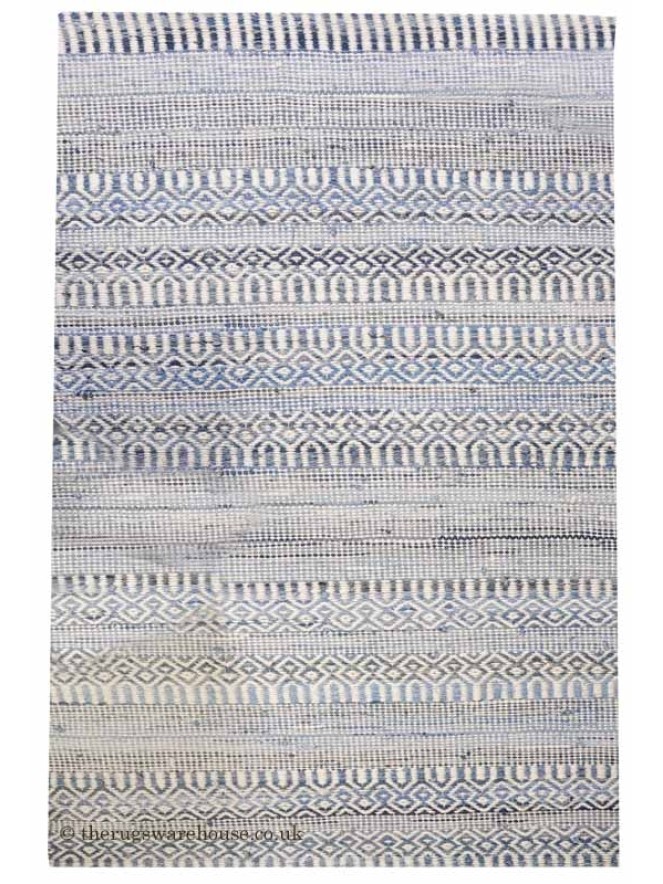 Sarah Ivory Blue Rug - 5