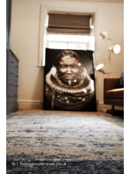 Persia Midnight Oyster Rug - Thumbnail - 4