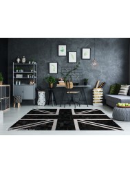 Black Union Jack Rug - Thumbnail - 3