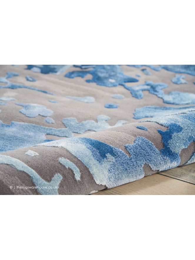 Prismatic Blue Grey Rug - 4