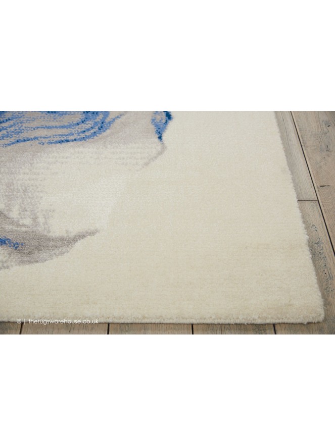 Twilight Chic Ivory Blue Rug - 4