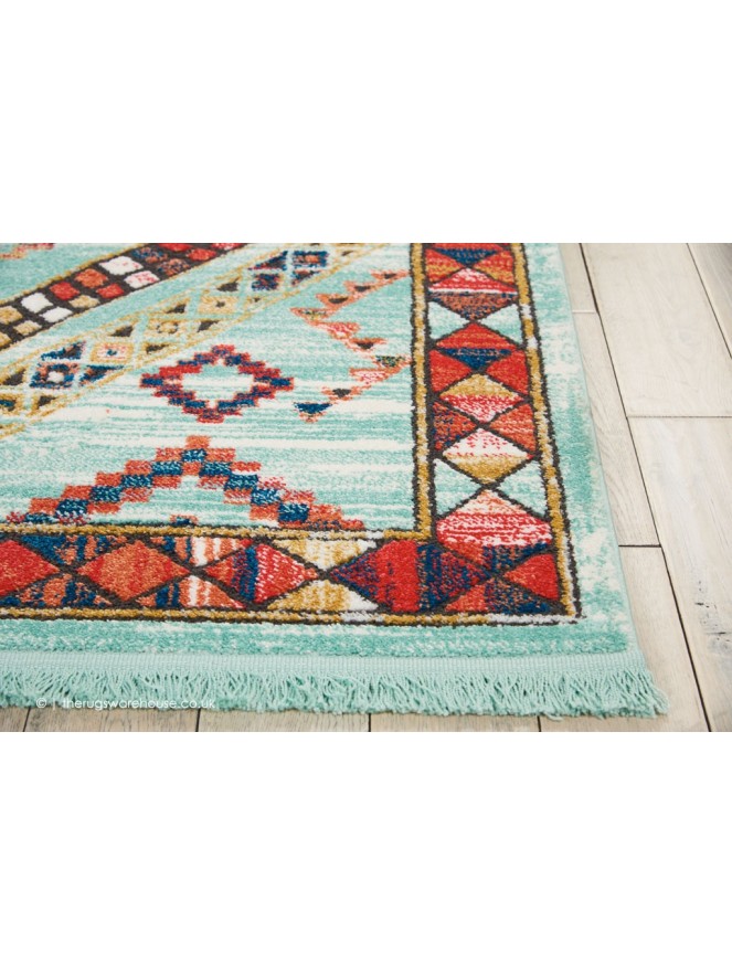 Navajo Aqua Rug - 4