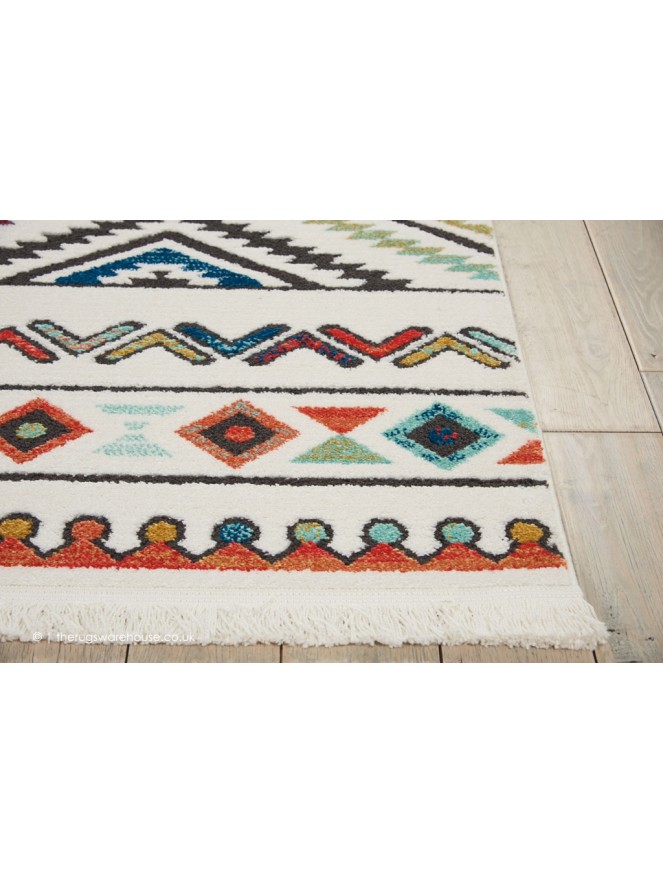 Navajo White Mix Rug - 5