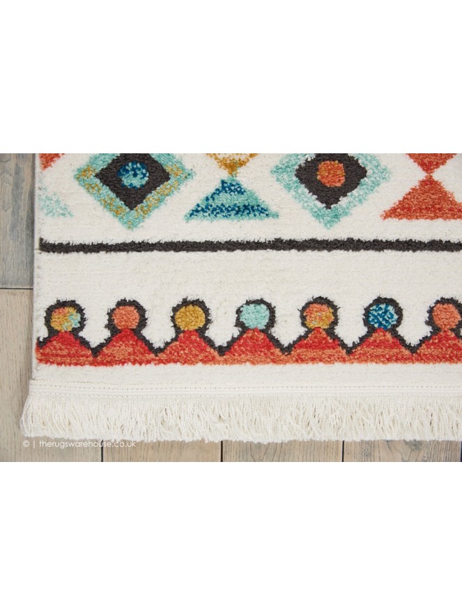 Navajo White Mix Rug - 7