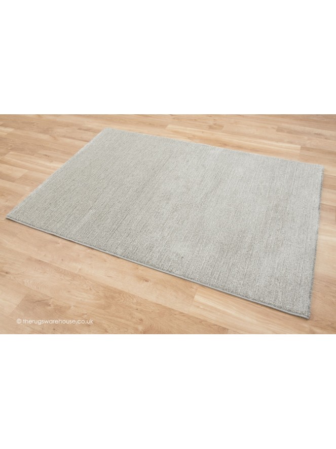 Sherpa Silver White Rug - 8