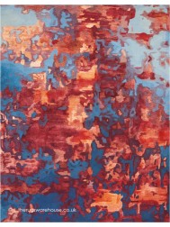 Prismatic Blue Flame Rug - Thumbnail - 8