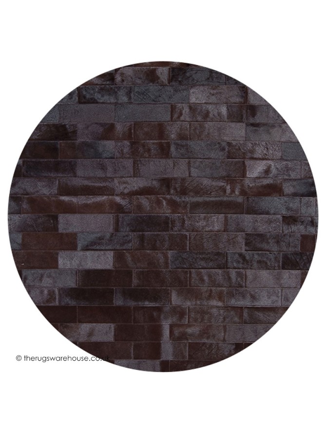 Aria Maroon Circle Rug - 3