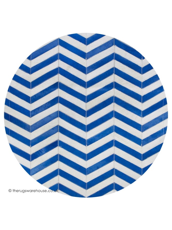 Vasconia Bleu Circle Rug - 4