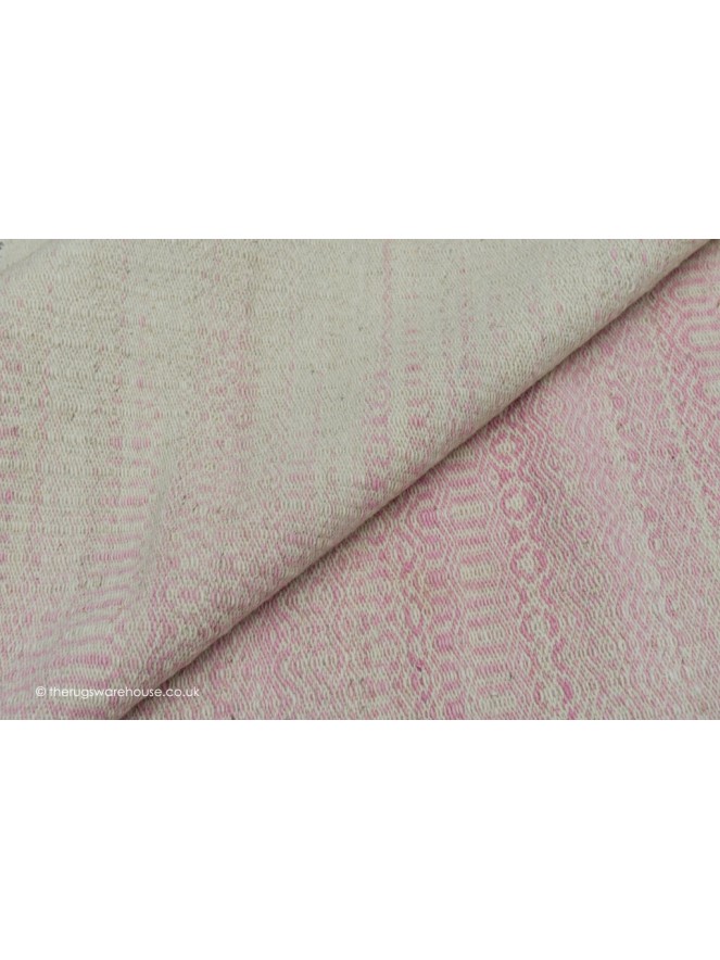 Ikat Pink Kilim Rug - 5