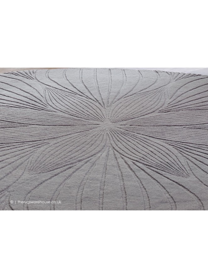 Folia Grey Round Rug - 4