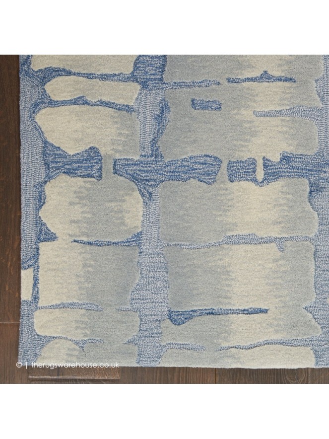 Stacks Symmetry Blue Rug - 4