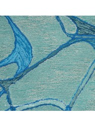 Polygons Symmetry Aqua Rug - Thumbnail - 6