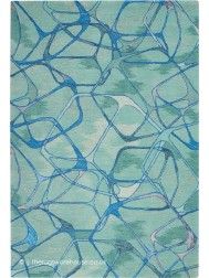 Polygons Symmetry Aqua Rug - Thumbnail - 7
