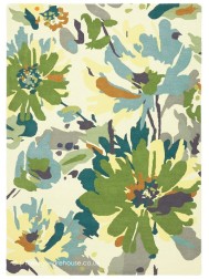 Reef Floral Green Rug - Thumbnail - 5