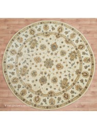 Royal Ziegler Beige Circle Rug - Thumbnail - 2