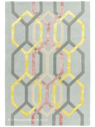 Matrix Hexagon Silver Rug - Thumbnail - 7