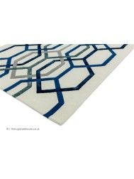 Matrix Hexagon Cream Rug - Thumbnail - 3