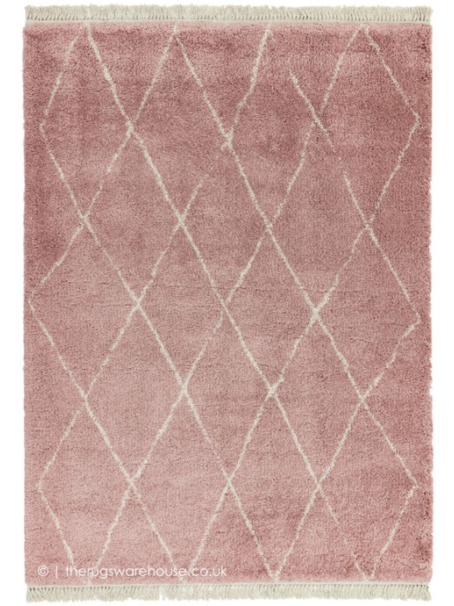 Rocco Diamonds Pink Rug - 5