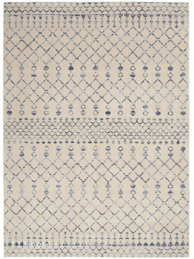 Robino Beige Blue Rug - 8