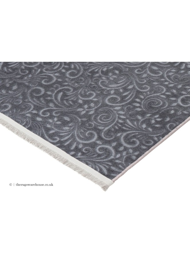 Peri Damask Graphite Rug - 3