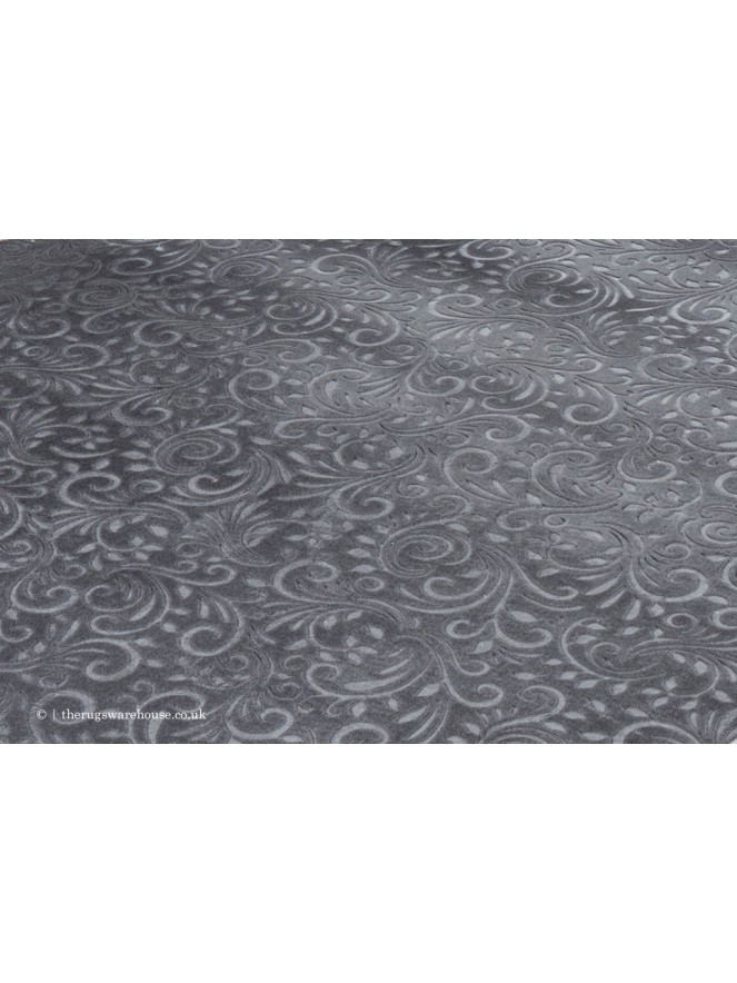 Peri Damask Graphite Rug - 5