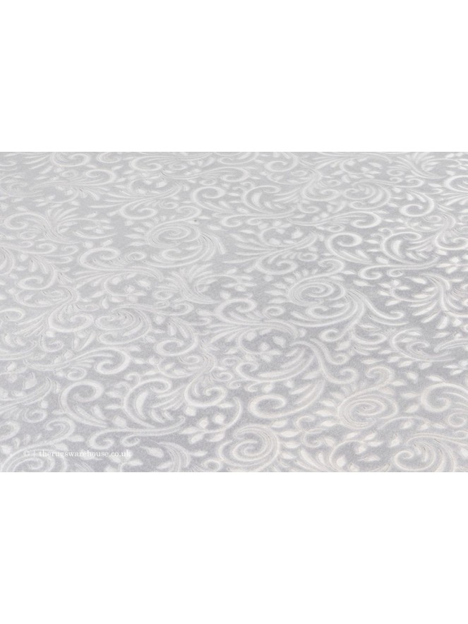 Peri Damask Grey Rug - 5