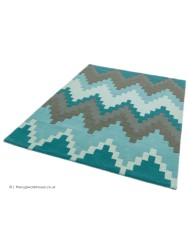 Cuzzo Teal Rug - Thumbnail - 6