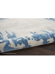Malko Ivory Blue Rug - Thumbnail - 4